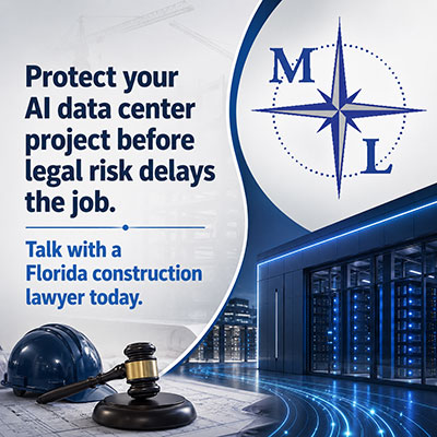 Protect your AI data center project before legal risk delays the job. Talk with a Florida construction lawyer today.