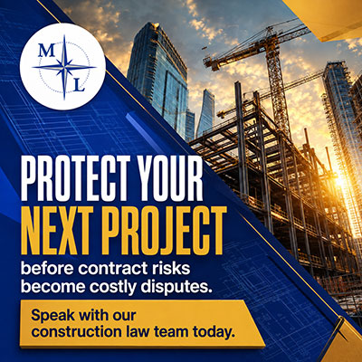 Protect your next project before contract risks become costly disputes. Speak with our construction law team today.